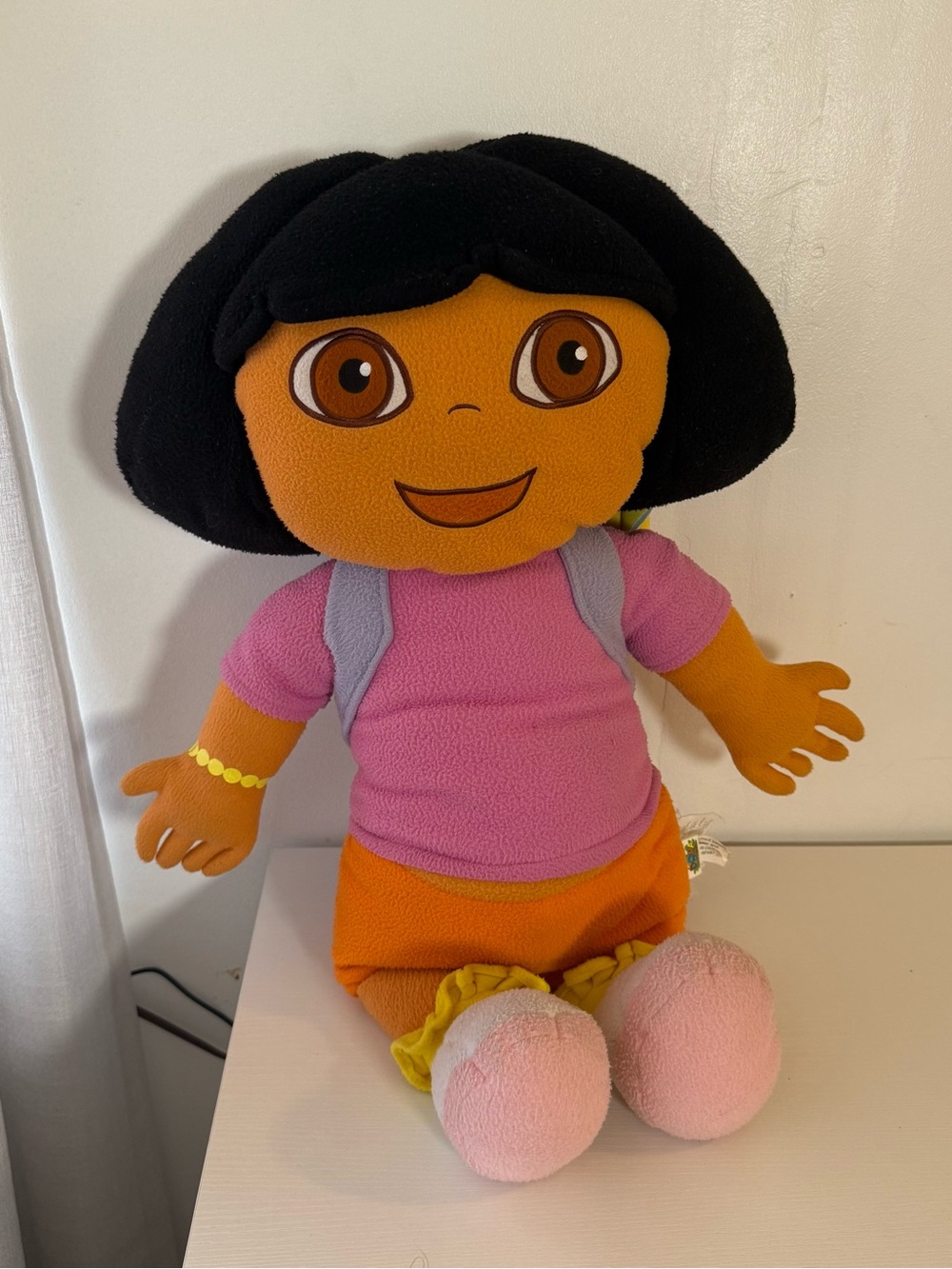 2000s Dora the Explorer plush cuddle pillow doll 26”